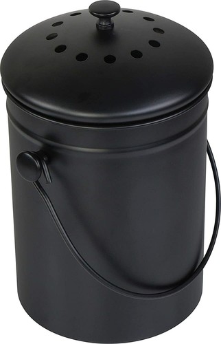 Compost bin with - compost, lid